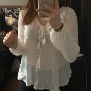 sheer hollister flow top